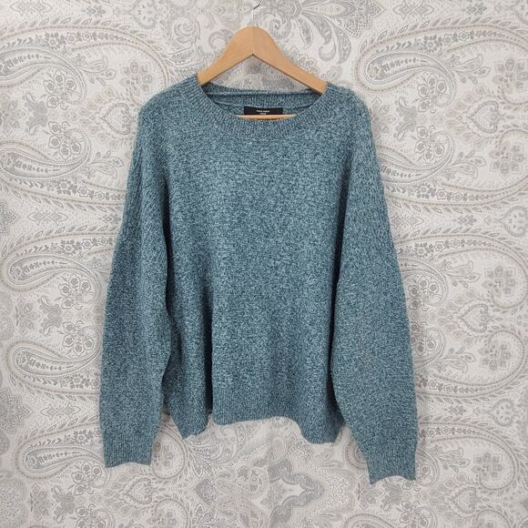 Vero Moda VMBOOM women's knitted green sweater Size 1X Office Cozycore Caboncore - Picture 3 of 13